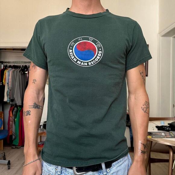 Vintage 90s Shortys Skateboards Asian Man Records Old Skate Tee - Picture 5 of 6